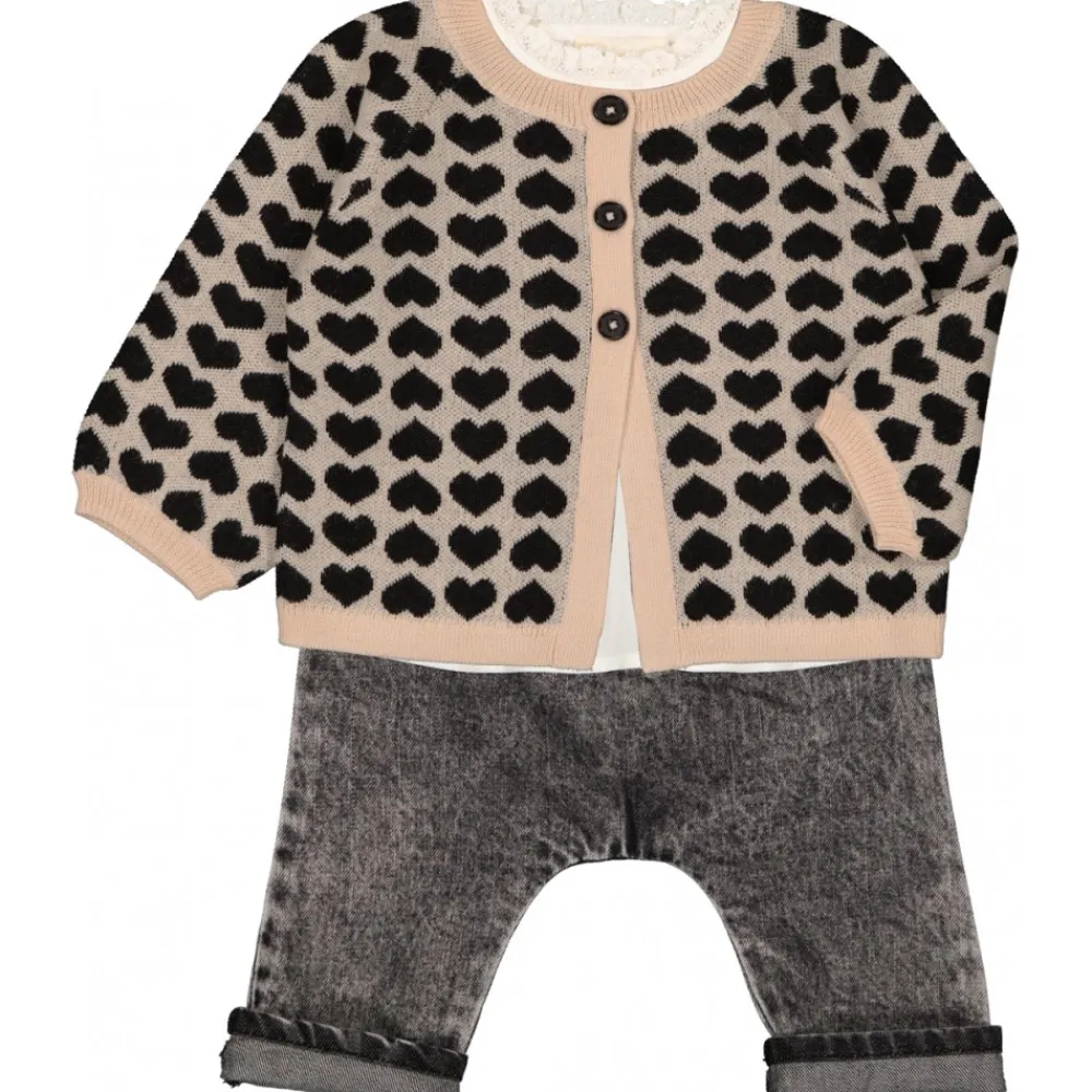 LOUIS LOUISE Tenues De Fête | Matchy Matchy*CARDIGAN GULSAH LAINE MÉLANGÉE COEUR