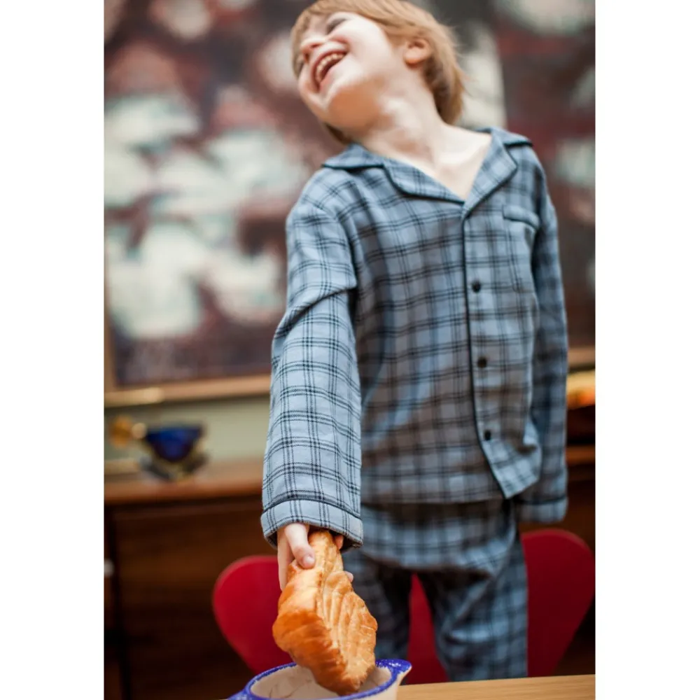 pyjamas_minuit_twill_carreaux_2.webp LOUIS LOUISE Pyjamas, Chemises De Nuit | Pyjamas*PYJAMAS MINUIT TWILL CARREAUX