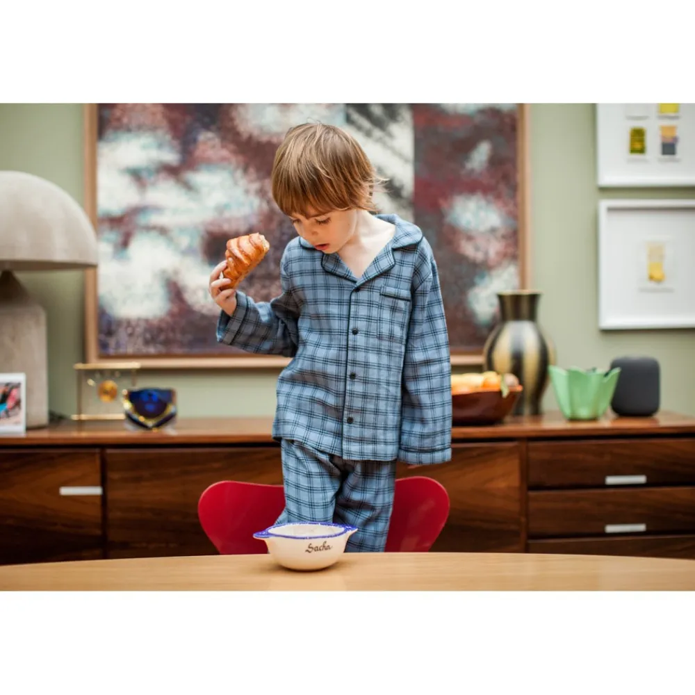 pyjamas_minuit_twill_carreaux_3.webp LOUIS LOUISE Pyjamas, Chemises De Nuit | Pyjamas*PYJAMAS MINUIT TWILL CARREAUX