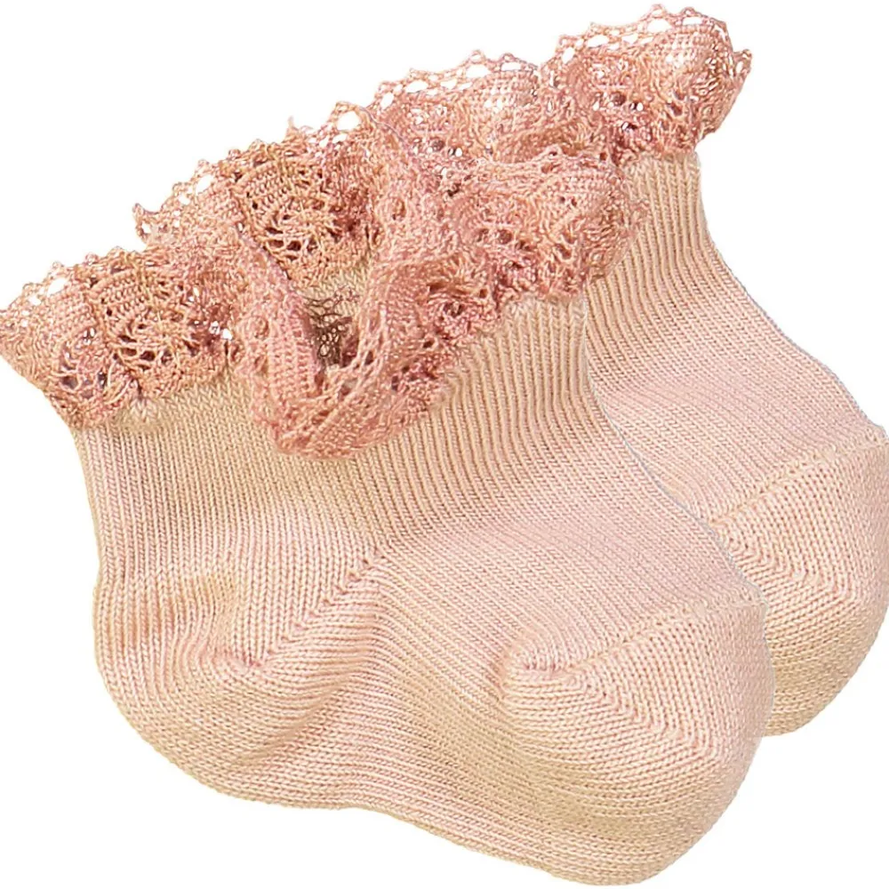 LOUIS LOUISE Collants & Chaussettes*Socks Fleurette Cotton